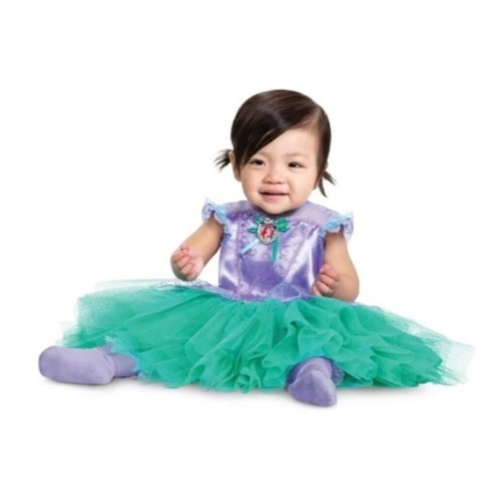 Disney Little Mermaid Baby Dress Baby  Costume Size 6-12 Months